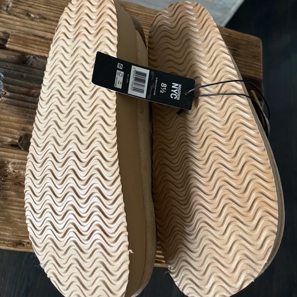 Tan Suede Kids Shoes with Silver Buckle - Picture 6 of 6